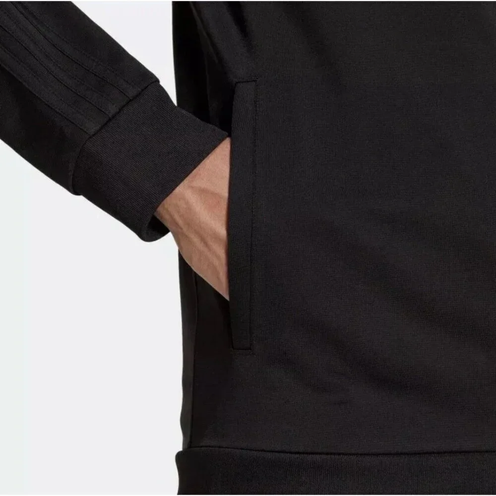 NEW Adidas Tricot  Men's XL Black Full-Zip Track Jacket G1557